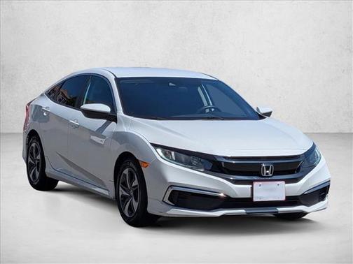 Platinum White Pearl 2019 Honda Civic LX