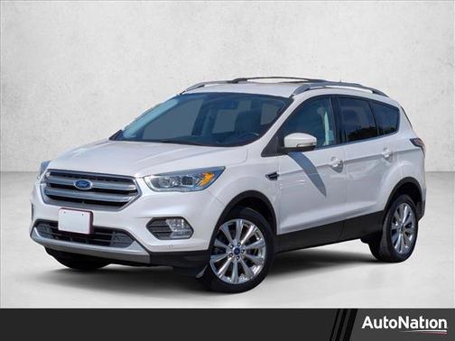 White Platinum Metallic Tri-Coat 2017 Ford Escape Titanium