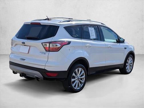 White Platinum Metallic Tri-Coat 2017 Ford Escape Titanium