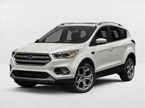 White Platinum Metallic Tri-Coat 2017 Ford Escape Titanium