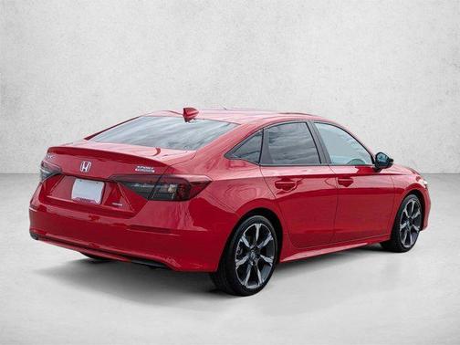 Rallye Red 2025 Honda Civic Hybrid Sport