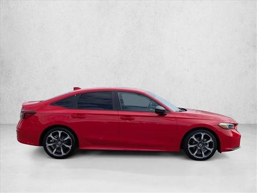 Rallye Red 2025 Honda Civic Hybrid Sport