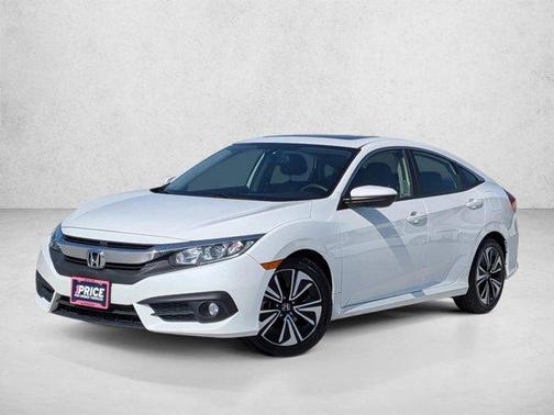 White Orchid Pearl 2018 Honda Civic EX-L