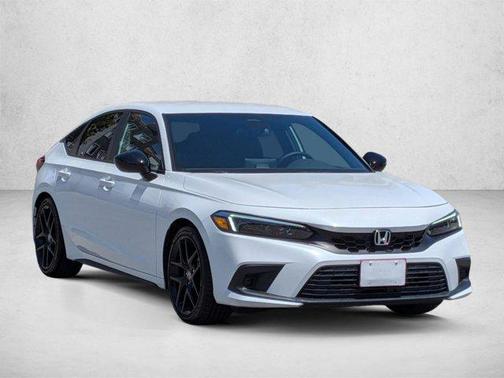 Platinum White Pearl 2024 Honda Civic Sport