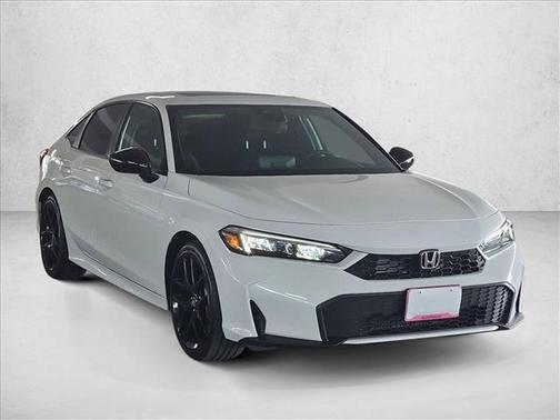 Platinum White Pearl 2026 Honda Civic Hybrid Sport
