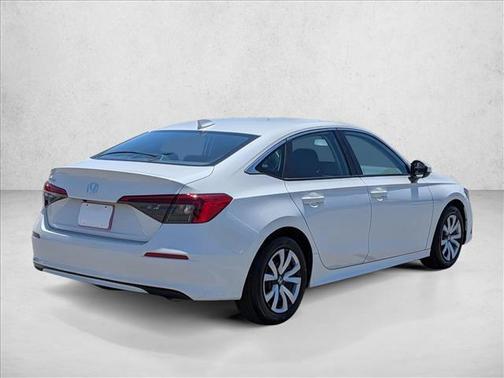Platinum White Pearl 2024 Honda Civic LX