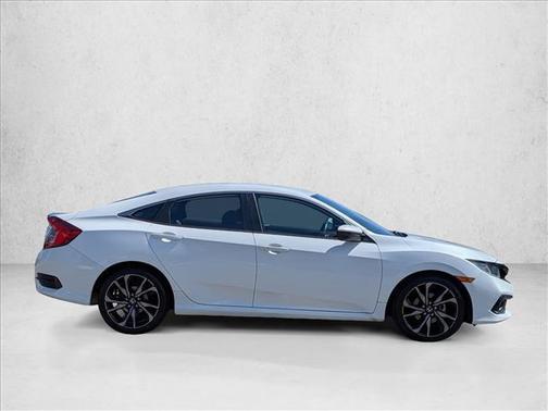 Platinum White Pearl 2019 Honda Civic Sport