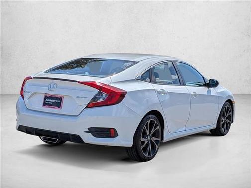 Platinum White Pearl 2019 Honda Civic Sport