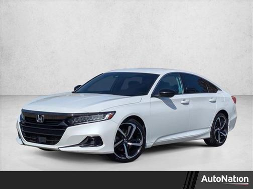 Platinum White Pearl 2021 Honda Accord Sport SE 1.5T