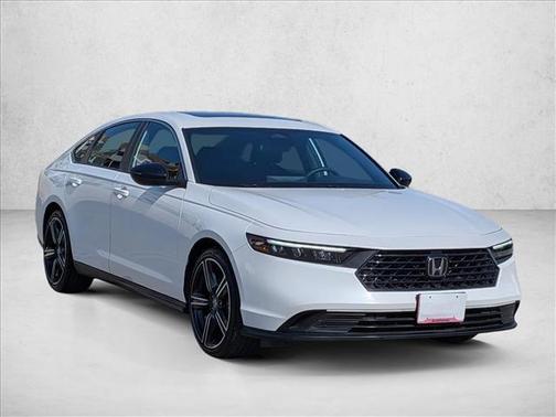 Platinum White Pearl 2024 Honda Accord Hybrid Sport