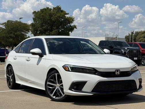 Platinum White Pearl 2022 Honda Civic Touring