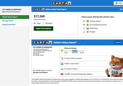 2015 BMW X6 xDrive35i