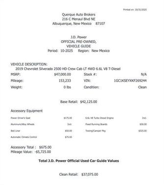 2019 Chevrolet Silverado 2500 LT