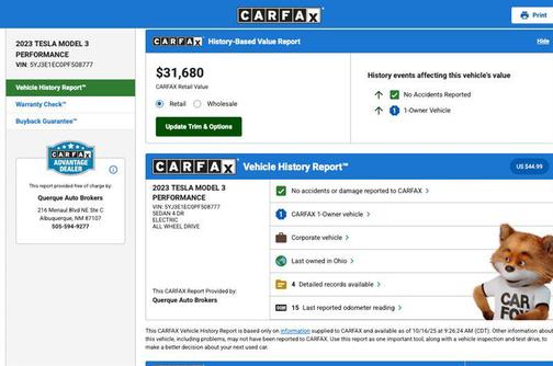 2023 Tesla Model 3 Performance