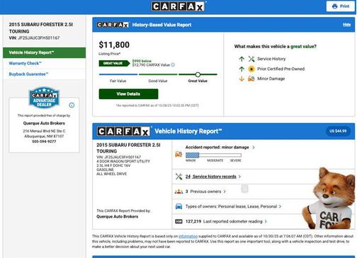 2015 Subaru Forester 2.5i Touring