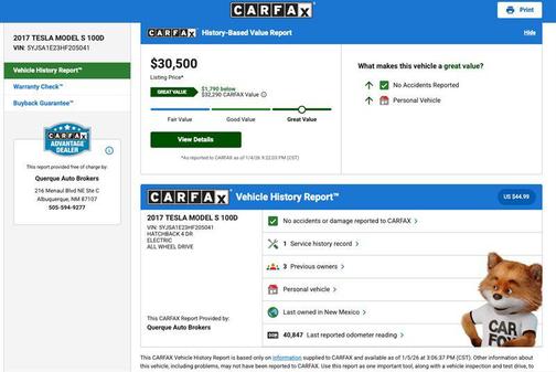 2017 Tesla Model S 100D