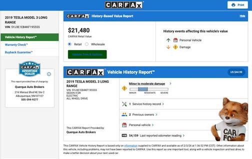 2019 Tesla Model 3 Long Range