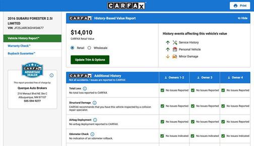 2016 Subaru Forester 2.5i Limited