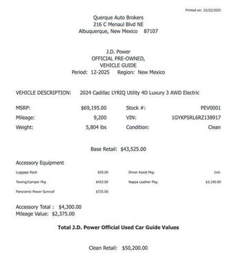 2024 Cadillac LYRIQ Luxury