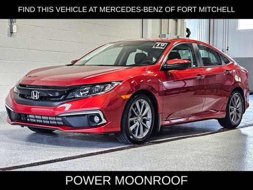 Molten Lava Pearl 2019 Honda Civic EX