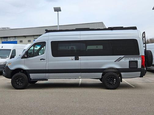 High-tech silver metallic 2025 Mercedes-Benz Sprinter 2500 High Roof