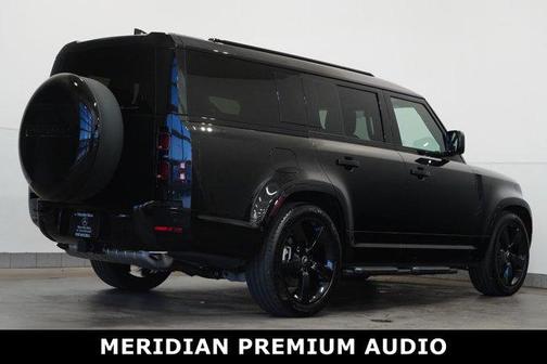 Santorini Black Metallic 2025 Land Rover Defender 130 P400 X-Dynamic SE