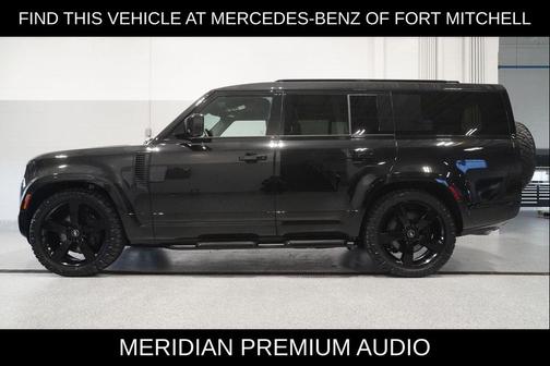 Santorini Black Metallic 2025 Land Rover Defender 130 P400 X-Dynamic SE
