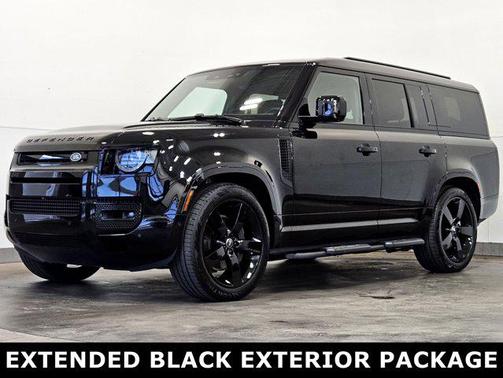 Santorini Black Metallic 2025 Land Rover Defender 130 P400 X-Dynamic SE