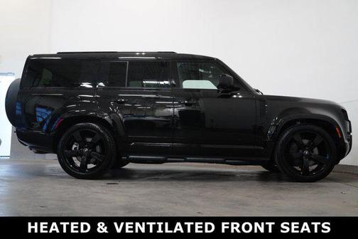 Santorini Black Metallic 2025 Land Rover Defender 130 P400 X-Dynamic SE