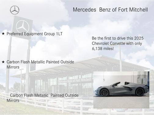 Sea Wolf Gray Tricoat 2025 Chevrolet Corvette Stingray w/1LT