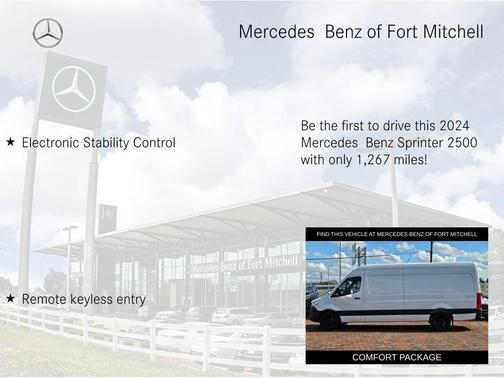 Arctic White 2024 Mercedes-Benz Sprinter 2500 High Roof