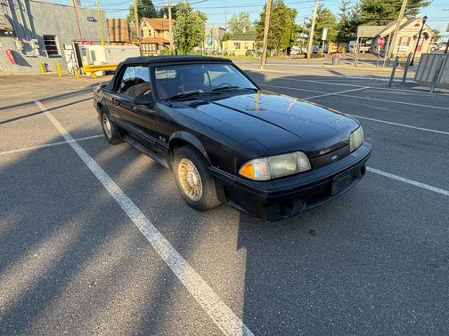 Black 1987 Ford Mustang GT