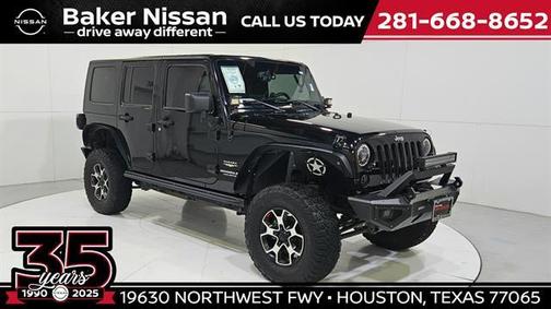 Black Clearcoat 2015 Jeep Wrangler Unlimited Sahara