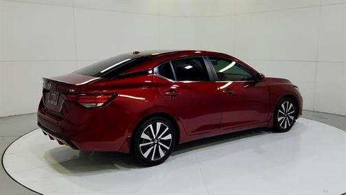 Scarlet Ember 2021 Nissan Sentra SV