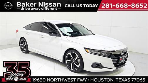 Platinum White Pearl 2022 Honda Accord Sport SE
