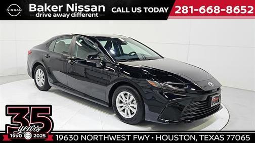Midnight Black Metallic 2025 Toyota Camry LE