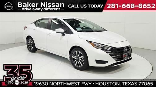 Aspen White 2025 Nissan Versa 1.6 SV