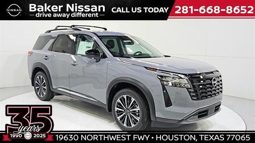 Boulder Gray Metallic 2026 Nissan Pathfinder Platinum