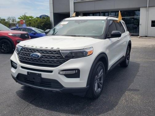 STAR WHITE MET TRI-COAT 2023 Ford Explorer XLT