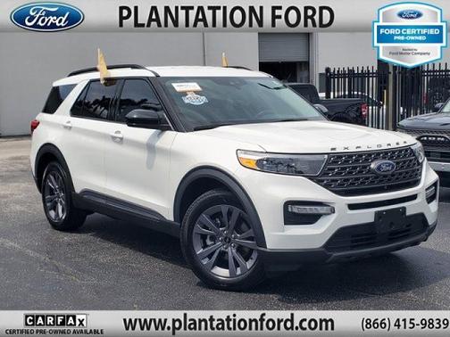 STAR WHITE MET TRI-COAT 2023 Ford Explorer XLT