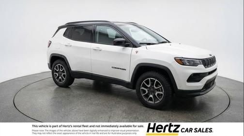 Bright White Clearcoat 2025 Jeep Compass Trailhawk