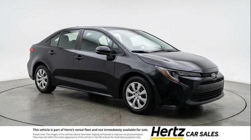 Midnight Black Metallic 2025 Toyota Corolla LE