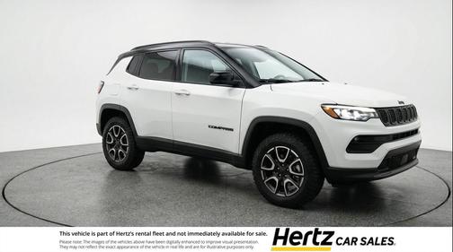Bright White Clearcoat 2025 Jeep Compass Trailhawk