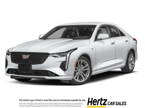 Summit White 2026 Cadillac CT4 Luxury RWD