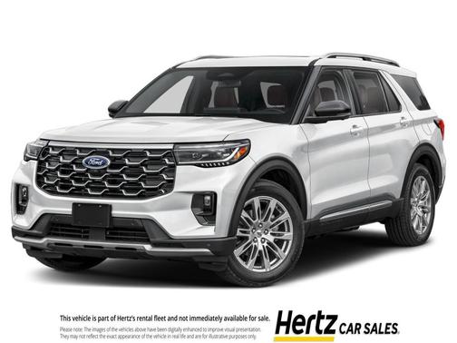 Space Silver Metallic 2026 Ford Explorer Platinum
