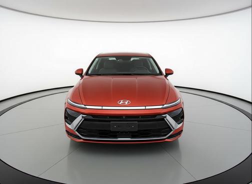 Ultimate red 2025 Hyundai SONATA Hybrid SE