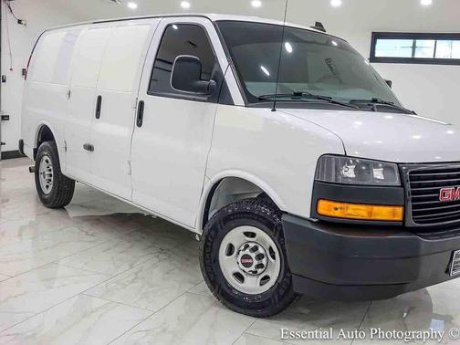 Summit White 2023 GMC Savana 3500 RWD 3500 Regular Wheelbase Work Van