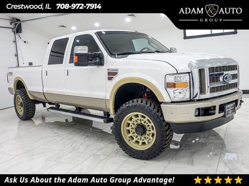 White Platinum Metallic Tri-Coat 2010 Ford F-350 Lariat