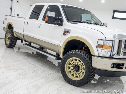 White Platinum Metallic Tri-Coat 2010 Ford F-350 Lariat