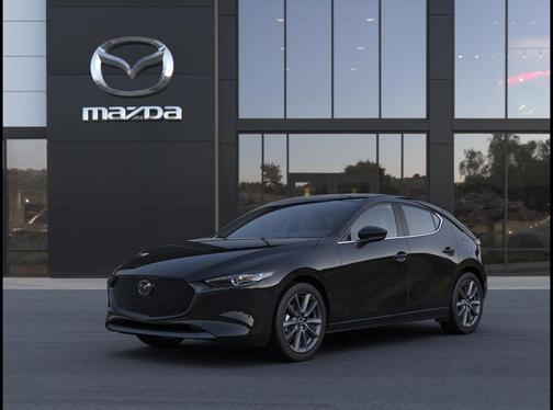 Jet Black 2026 Mazda Mazda3 FWD w/Preferred Package